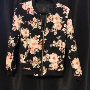 Floral bomber jacket